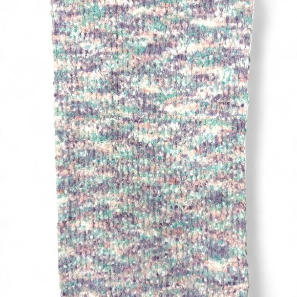 Juicy Couture Pastel Knit Scarf Lilac Pink Blue One Size‎ Y2K Coquette Soft Girl - Picture 8 of 8